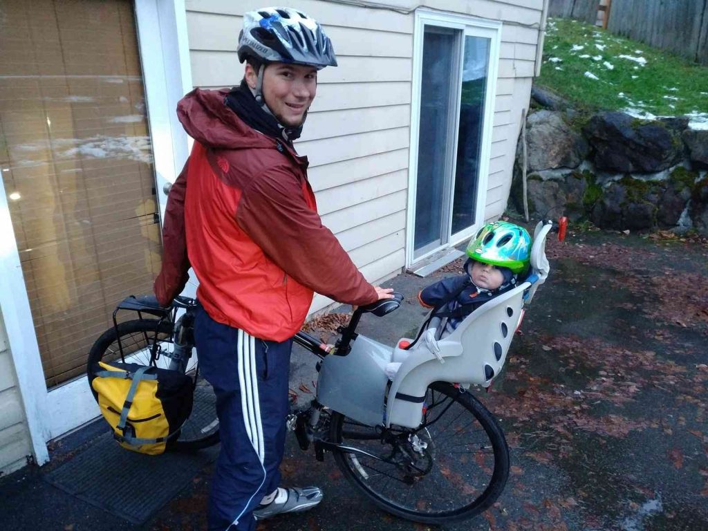 biking with a baby